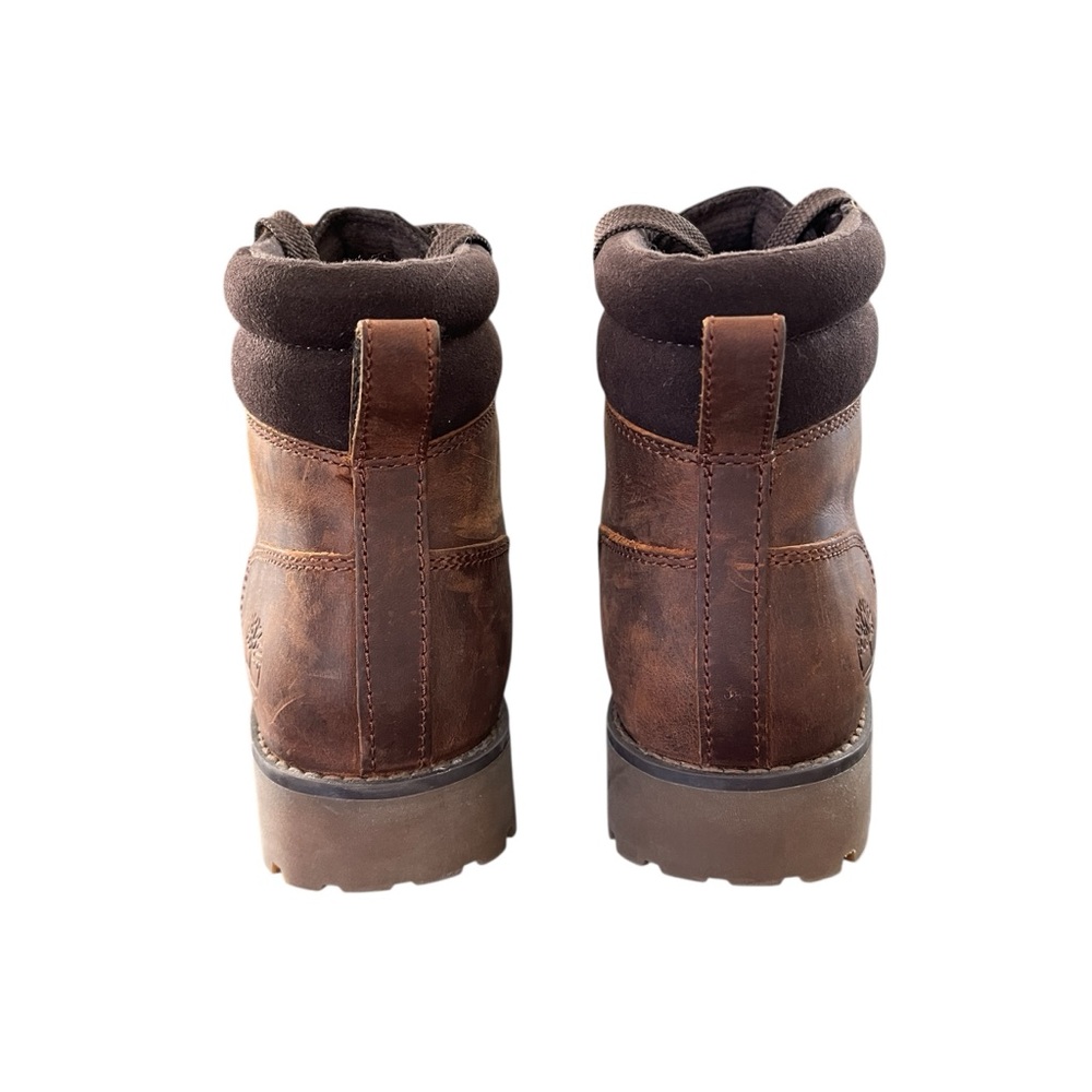 Timberland Ellendale Brown Leather Mid Hiker Boots Lug Sole Womens 6.5 - Picture 8 of 11